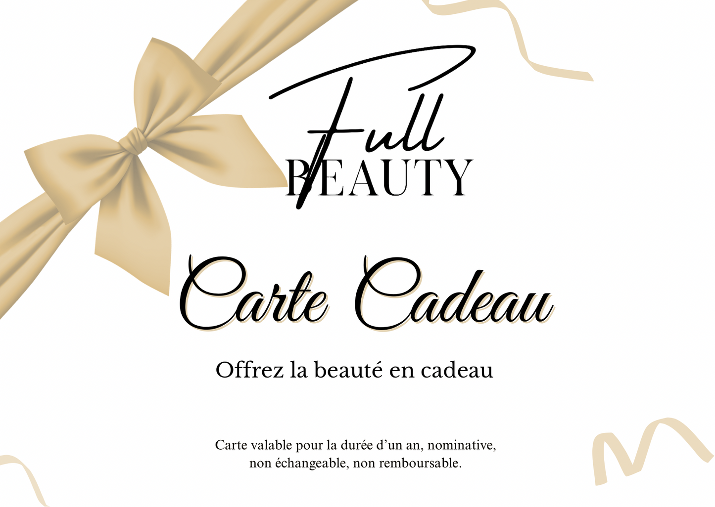 Carte-cadeau Full Beauty
