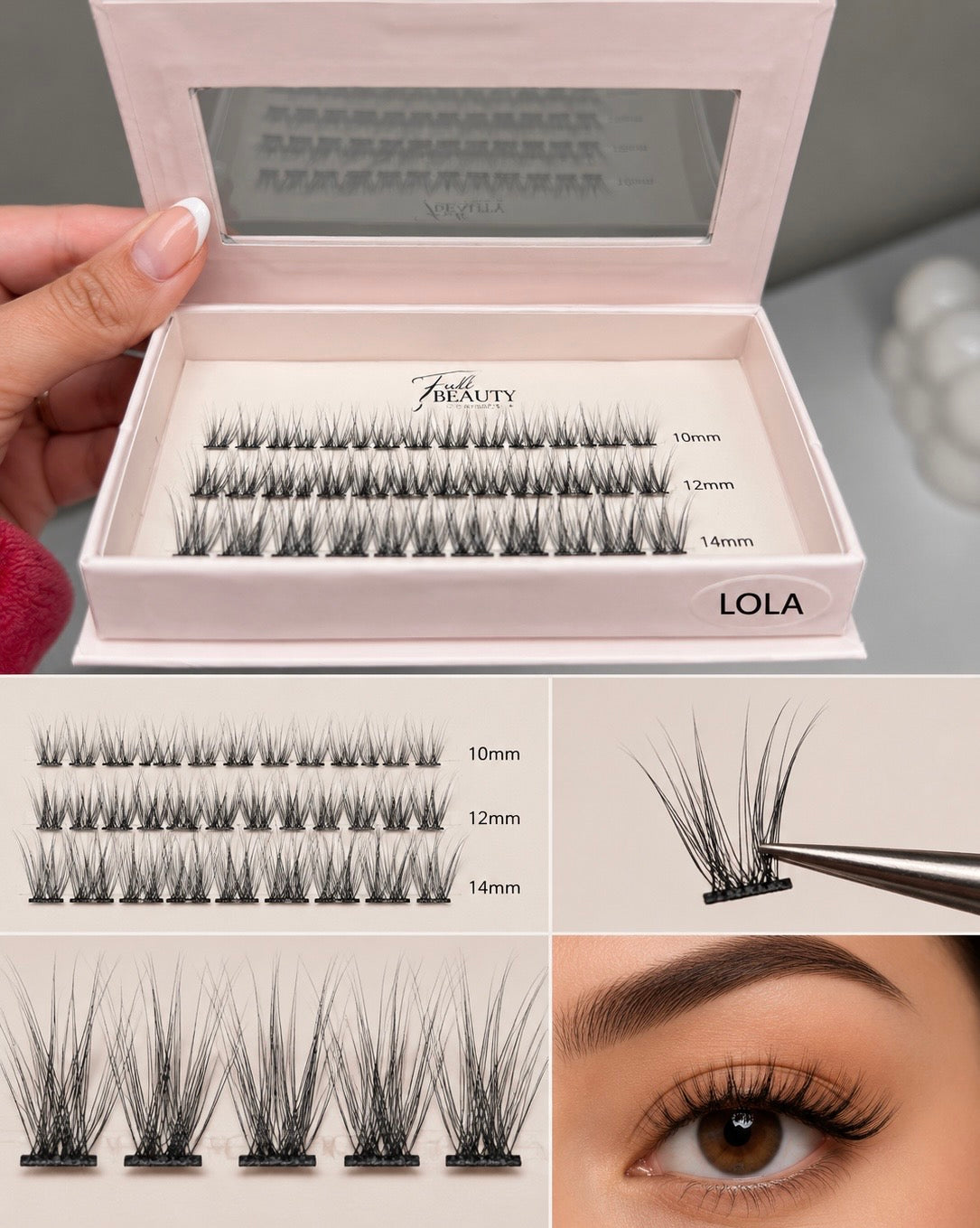 Cils pré-collés NOUR – Effet naturel & regard léger