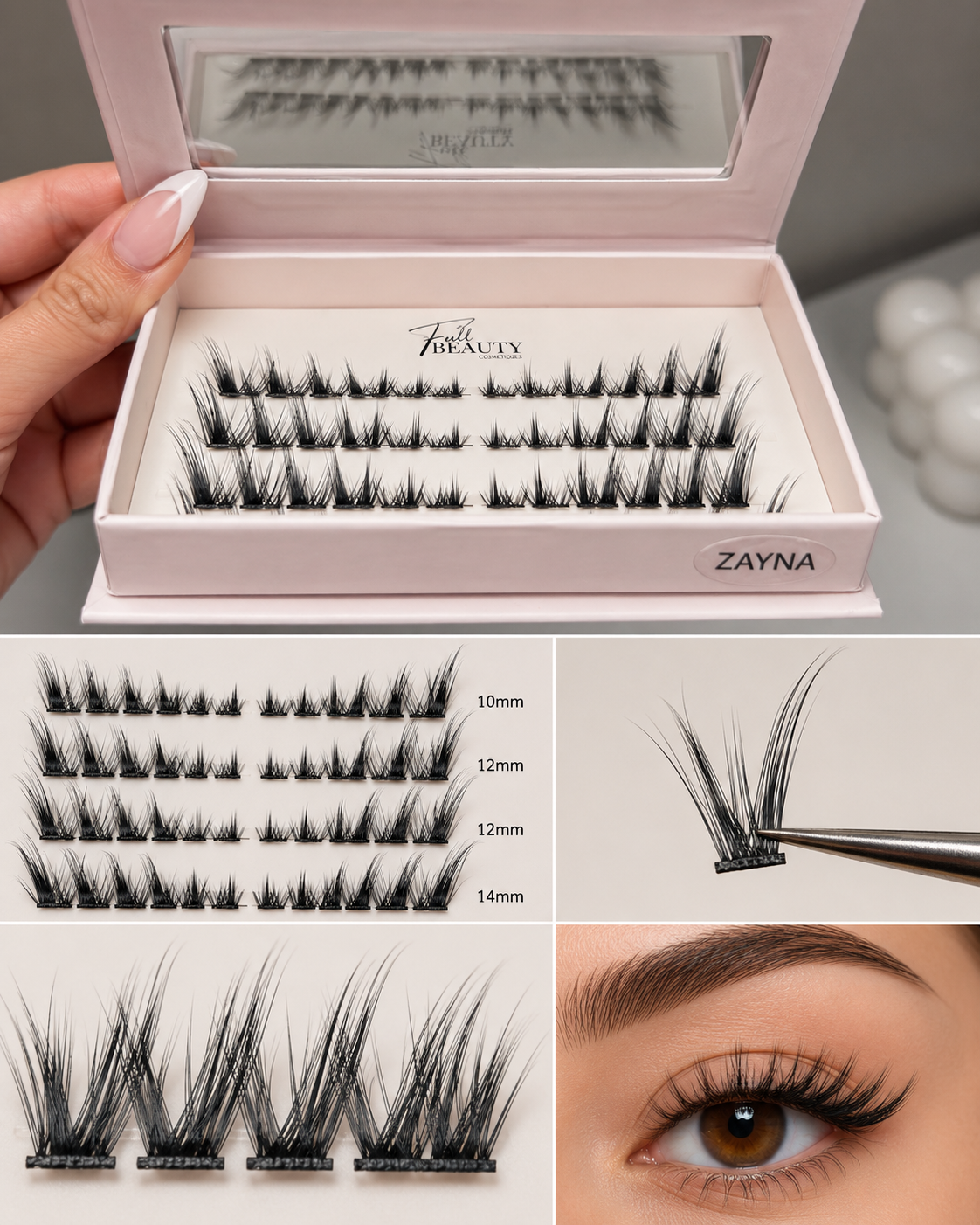 Cils pré-collés ZAYNA – Effet œil de biche